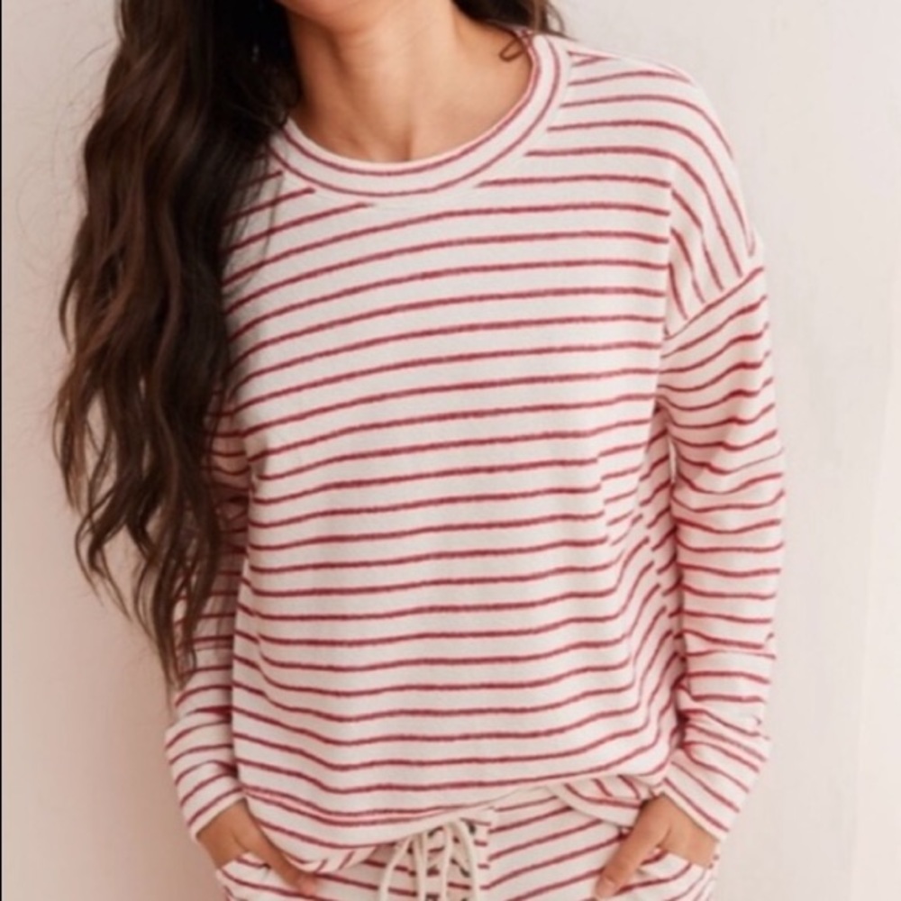 Striped Crew Neck Pullover